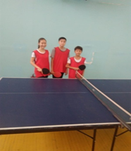 Подготовка к соревнованиям на кубок Управления Образования среди школ Турксибского района по настольному теннису,