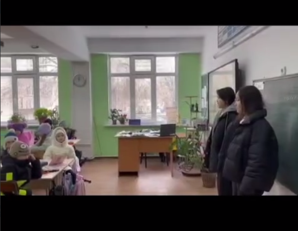 Сейсмотренировка в школе №142.  Сейсмотренировка – №142 мектепте.