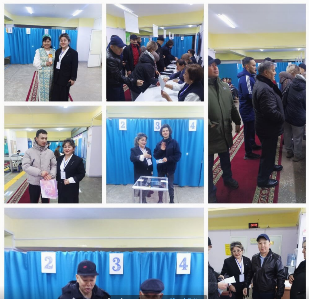 №142 мектепте Қазақстан Республикасының жаңа Конституциясы бойынша референдум. Референдум по принятию новой Конституции Республики Казахстан в школе №142.